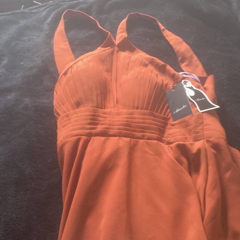 Very Beautiful, unaltered Rust colored Gown
